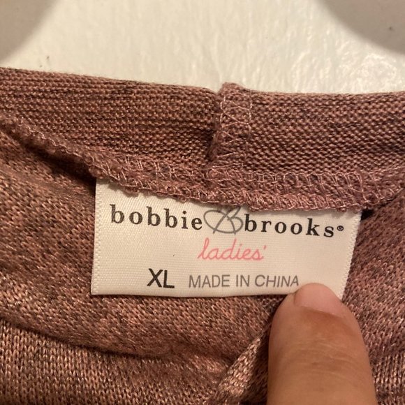 Bobbie Brooks Lightweight Hooded Sweatshirt - Picture 4 of 5